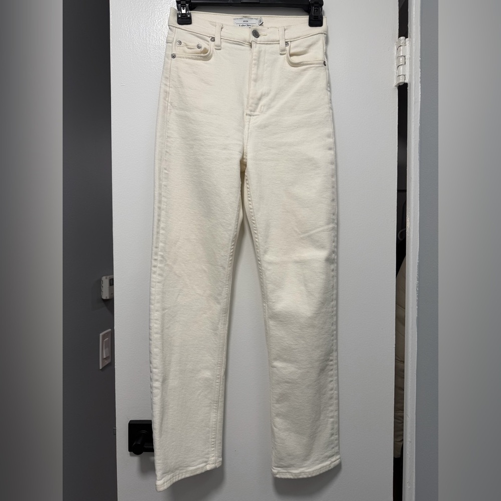 & Other Stories Women's Cream Straight Leg Jeans